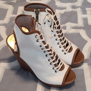 Brand New Steven Wedge Tie Up Sandals
